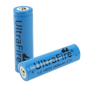 UltraFire-ถ่านชาร์จ-18650-ลิเที่ยมไอออน-2400mAh-3.7V-Lithiumion-2-ชิ้น